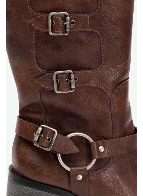 BIKER BOOTS MIUCCIA SUZANA SANTOS MARROM