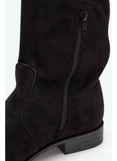 Salto Bota Rasteira Cano Alto CamurÃ§a Cano Curto Bota Cano Alto