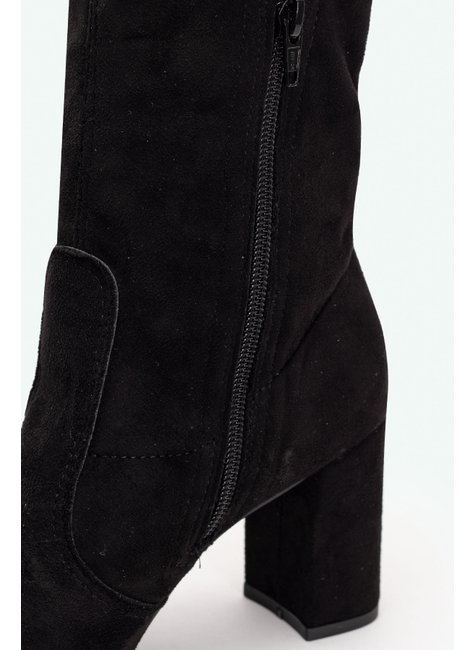 The Knee Bota Rasteira Cano Alto CamurÃ§a Bota Over The Knee - Main Image