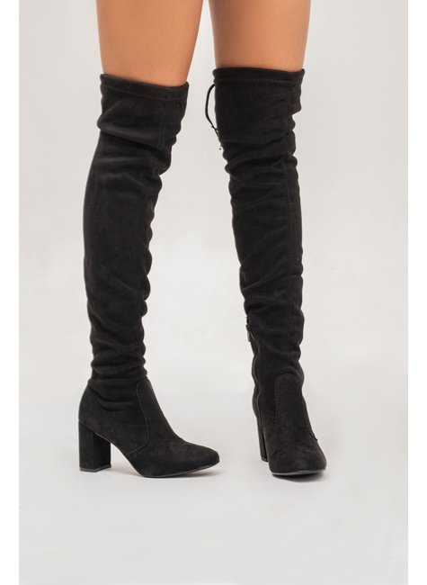 Knee Bota Cano Curto CamurÃ§a Via Uno Bota Over Bota Via Uno