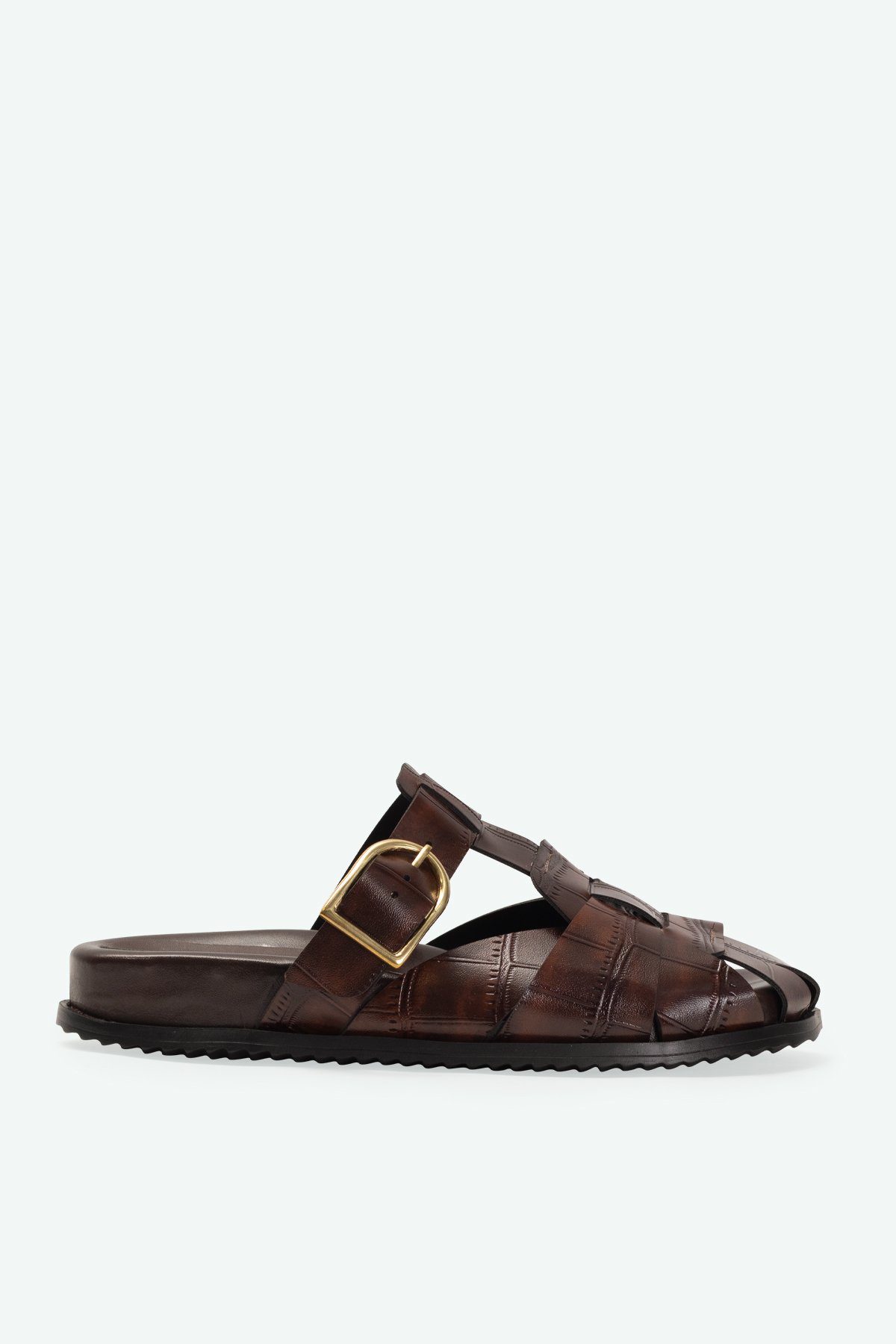 MOCASSIM OLSEN - CROCO MARROM